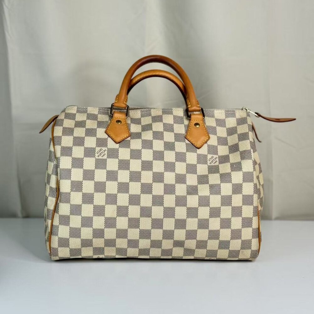 Louis Vuitton Speedy Top Handle Bag Damier Azur - Picture 3 of 10